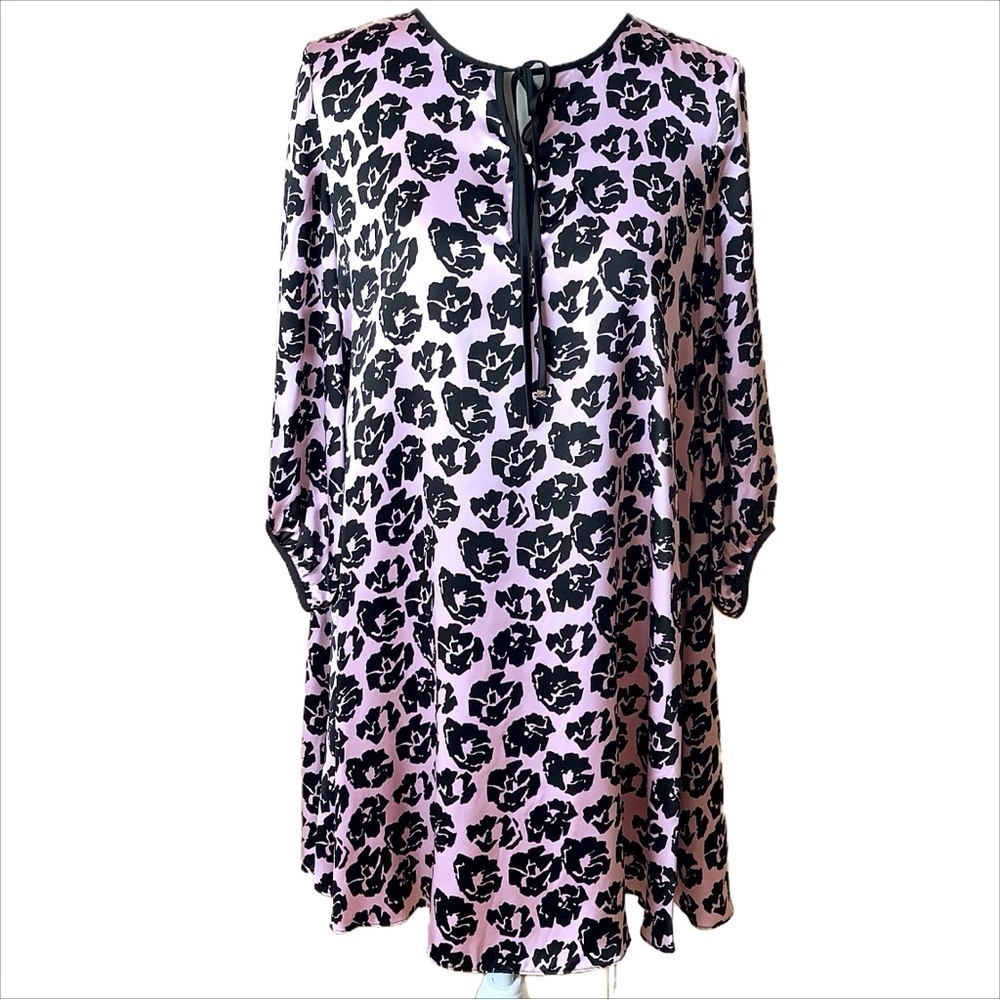 JUICY COUTURE Silk Hydrangea Primrose Pink Floral Dress Size S